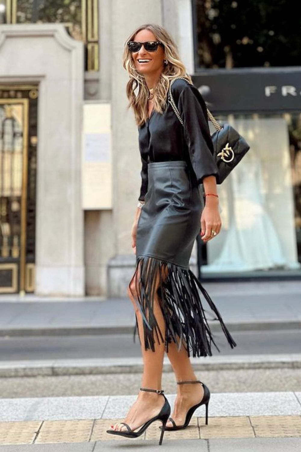 Fringe Hem Skirt