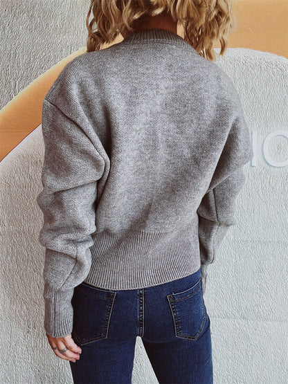 Half Zip Long Sleeve Sweater