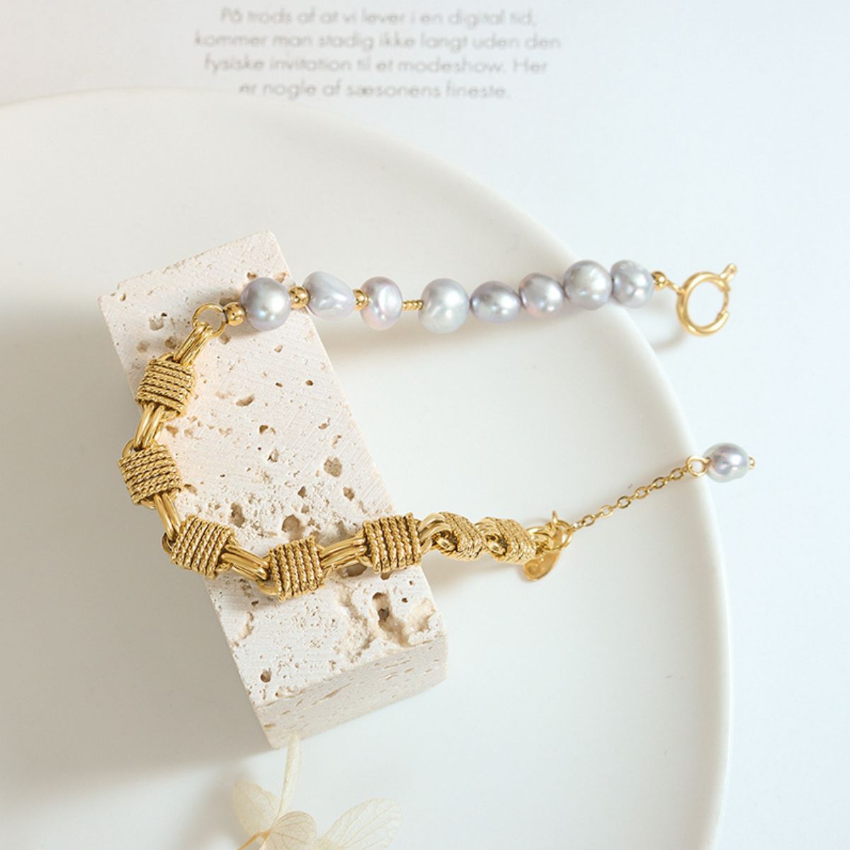 Modern Pearl Bracelet