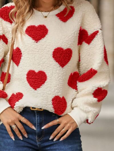Fuzzy Heart Me Sweatshirt