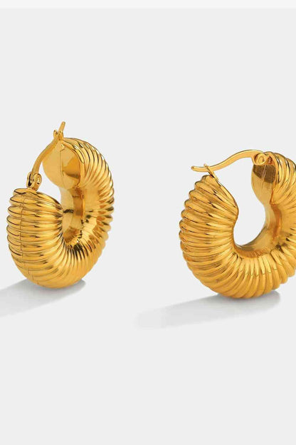 Gilded Hoop Earrings