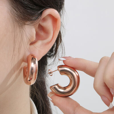 C-Hoop Earrings