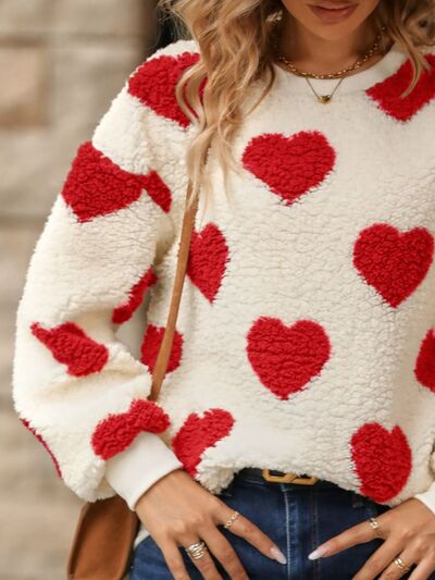 Fuzzy Heart Me Sweatshirt